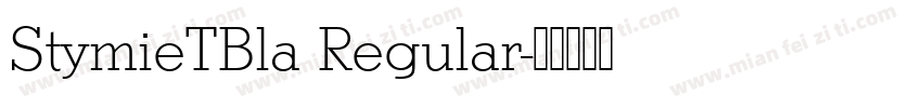 StymieTBla Regular字体转换